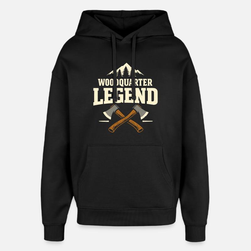 Légende de Waldviertel Fierté d’Autriche - Sweat à capuche unisexe Stanley/Stella Oversized - noir