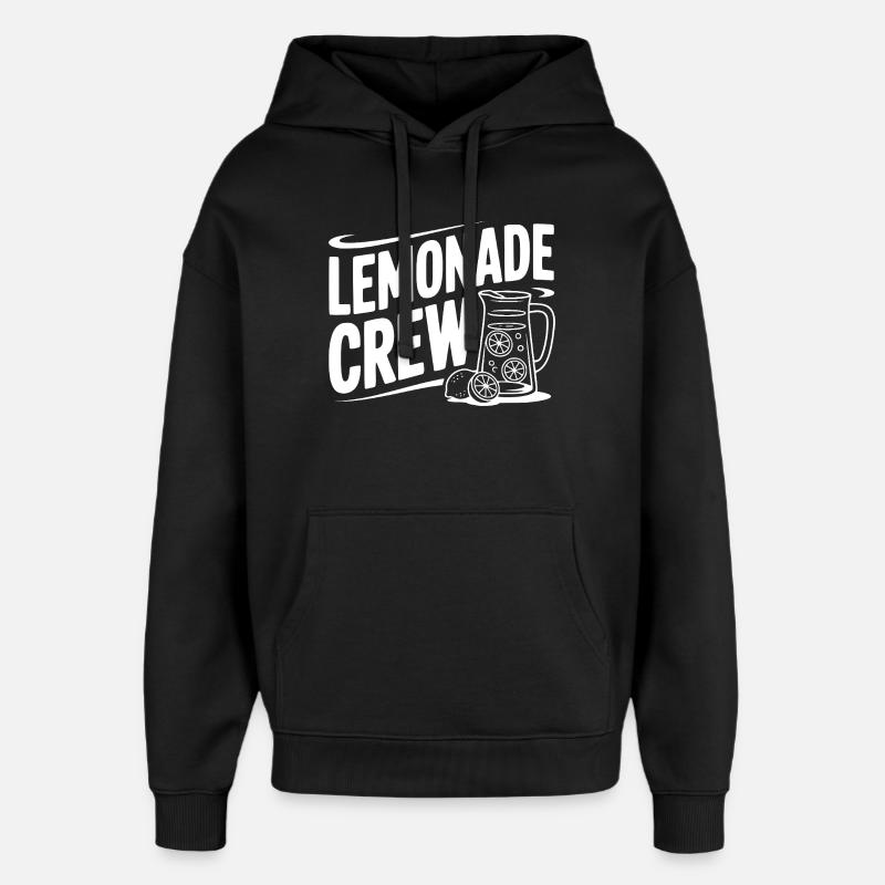 Équipage Lemonade - Sweat à capuche unisexe Stanley/Stella Oversized - noir