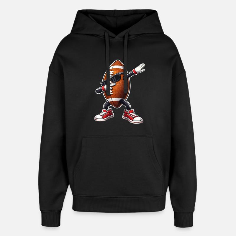 Dabping du football américain - Sweat à capuche unisexe Stanley/Stella Oversized - noir