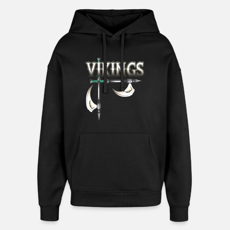 Wikinger Krieger - Oversized Unisex Hoodie von Stanley/Stella - Schwarz