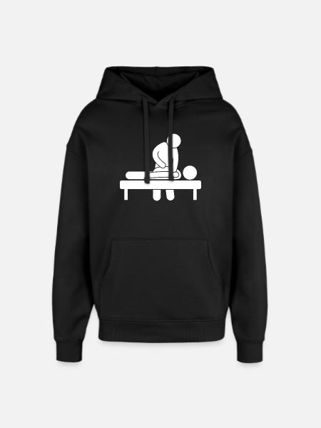 Physiothérapeute kinésithérape - Sweat à capuche unisexe Stanley/Stella Oversized - noir