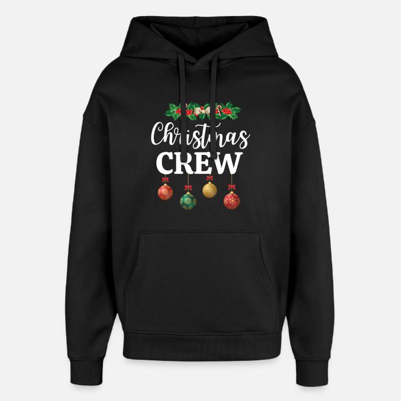Weihnachts-Crew - Oversized Unisex Hoodie von Stanley/Stella - Schwarz