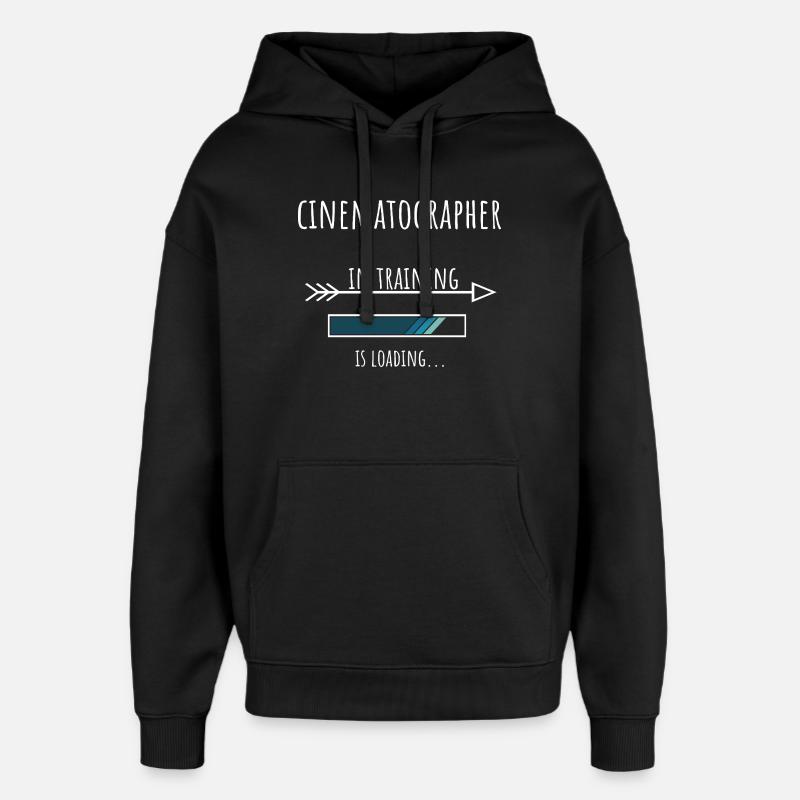 Cadeau Profession Formation Caméraman - Sweat à capuche unisexe Stanley/Stella Oversized - noir