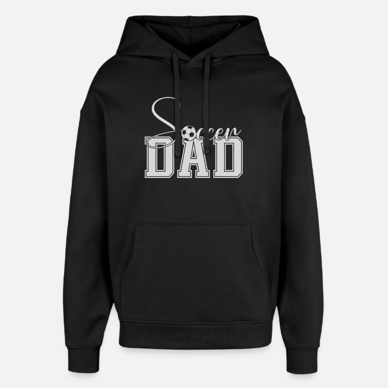Soccer Dad Varsity Block Texte - Sweat à capuche unisexe Stanley/Stella Oversized - noir