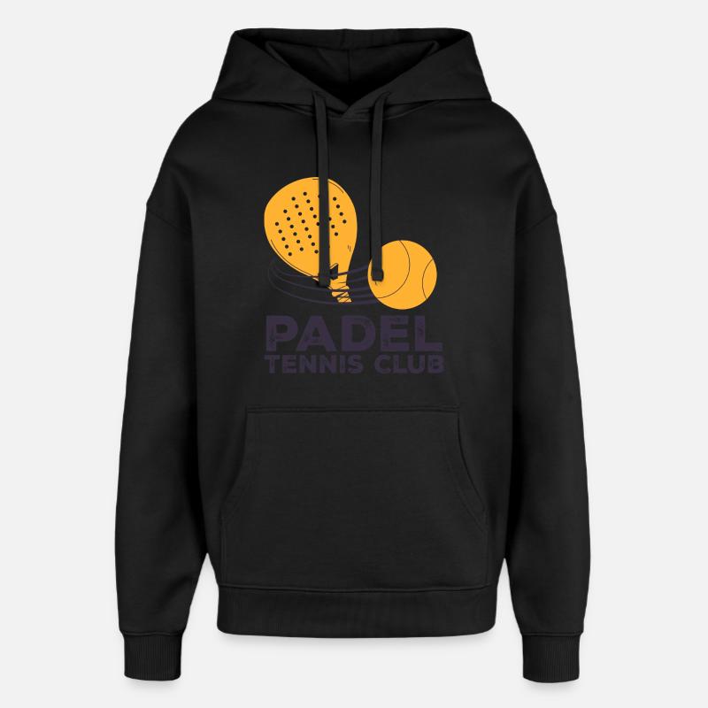 Je peux pas j ai padel - Sweat à capuche unisexe Stanley/Stella Oversized - noir