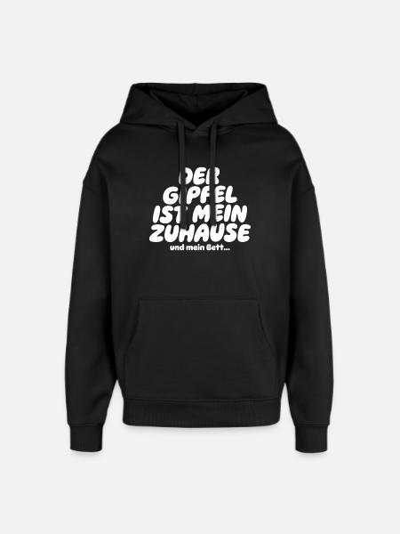 The Summit Is My Home Saying - Oversized Unisex Hoodie by Stanley/Stella - black