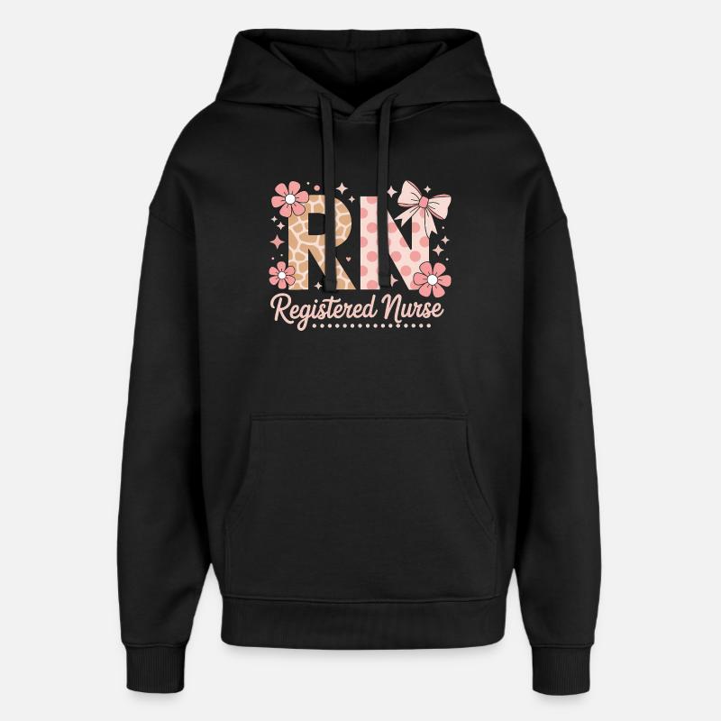 Don d’infirmière : Don d’infirmière - Sweat à capuche unisexe Stanley/Stella Oversized - noir