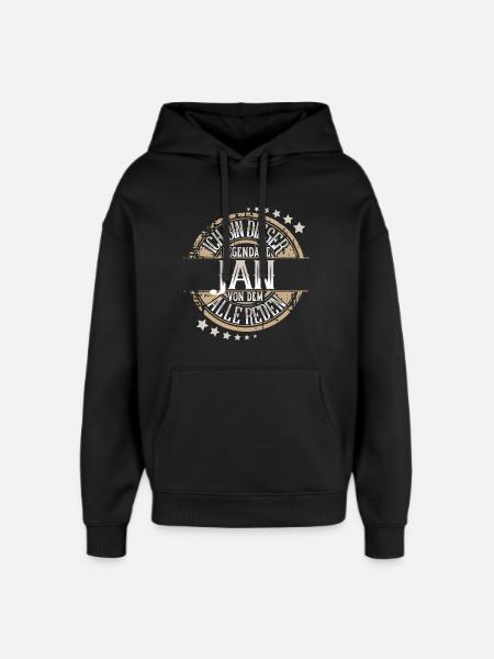 Jan - Oversized Unisex Hoodie von Stanley/Stella - Schwarz