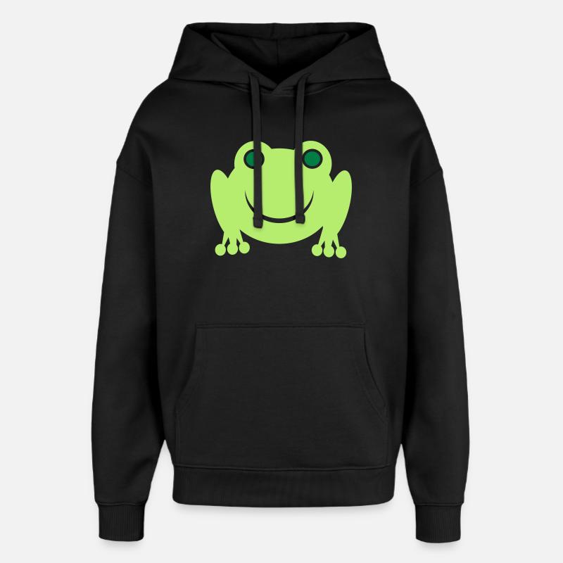 Frosch - Sweat à capuche unisexe Stanley/Stella Oversized - noir