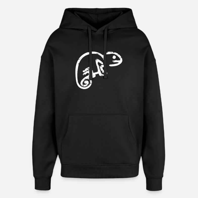 chameleon kreide - Oversized Unisex Hoodie von Stanley/Stella - Schwarz