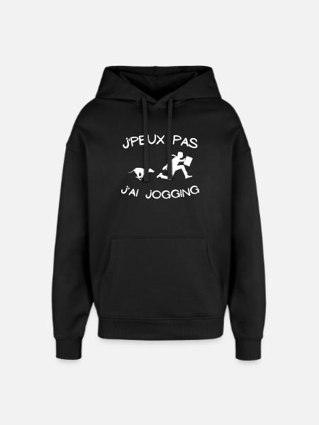jogging, footing, running - Sweat à capuche unisexe Stanley/Stella Oversized - noir