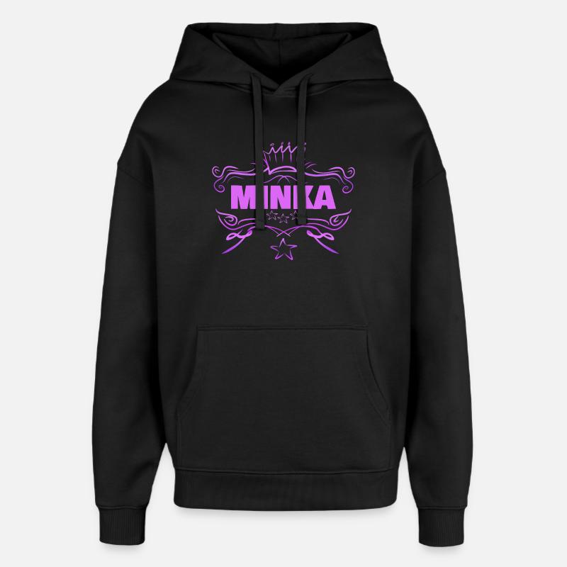 Minka - Oversized Unisex Hoodie von Stanley/Stella - Schwarz