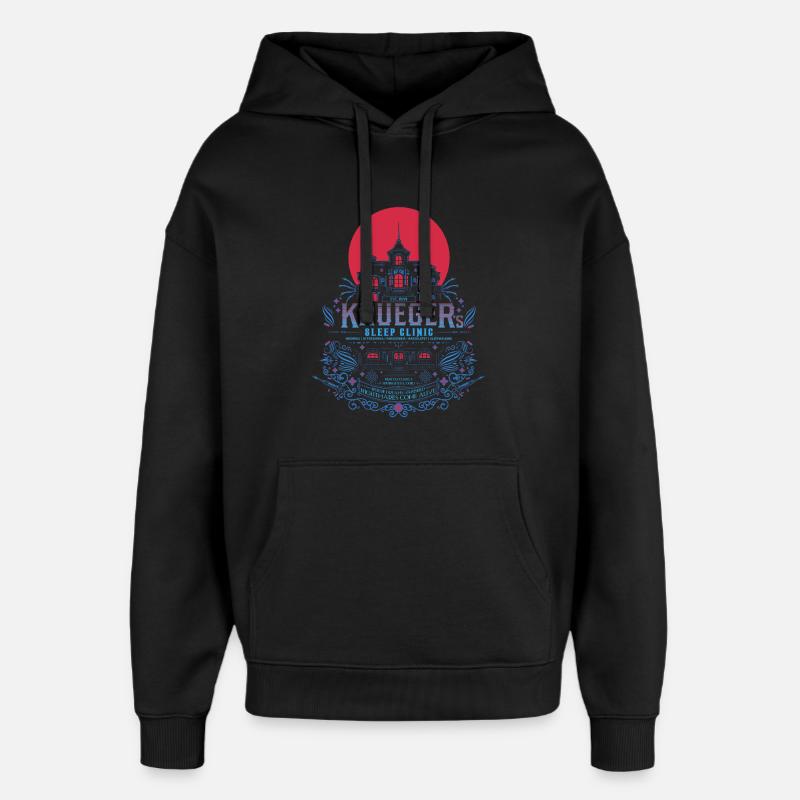 La clinique des cauchemars - Sweat à capuche unisexe Stanley/Stella Oversized - noir
