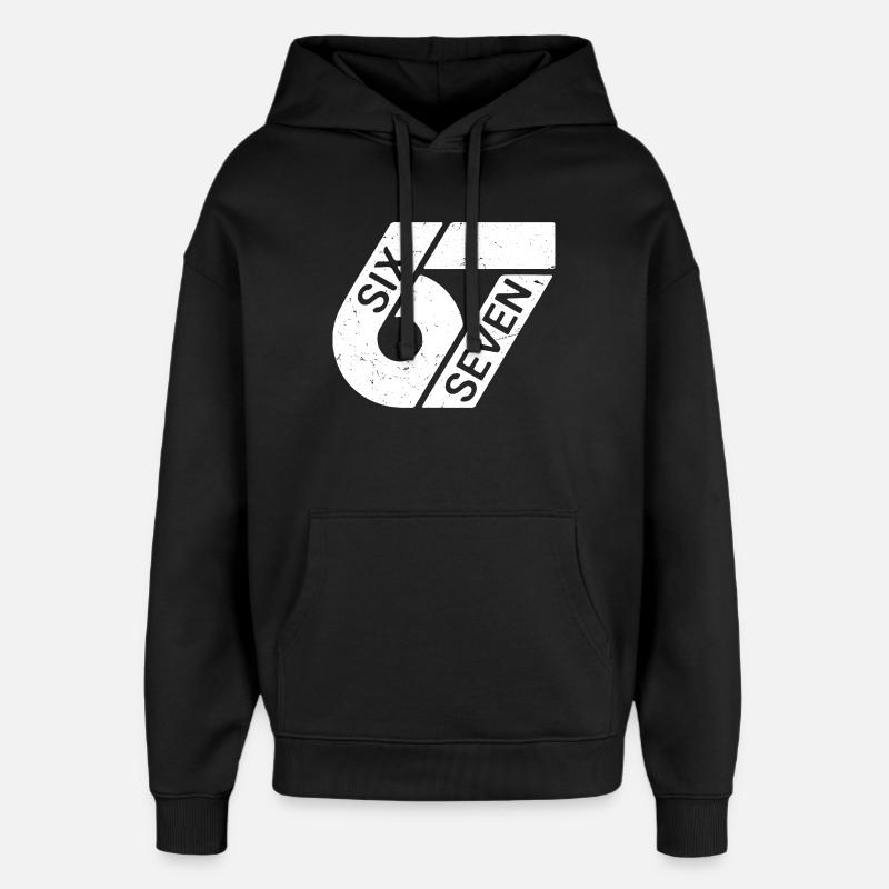 Six Sept Mèmes - Sweat à capuche unisexe Stanley/Stella Oversized - noir