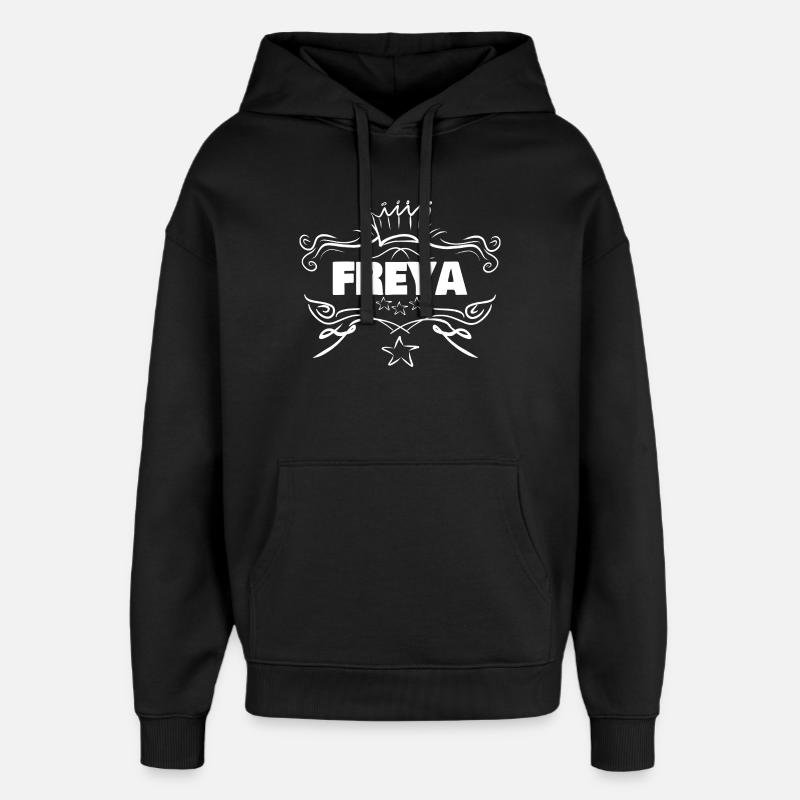Freya - Oversized Unisex Hoodie by Stanley/Stella - black