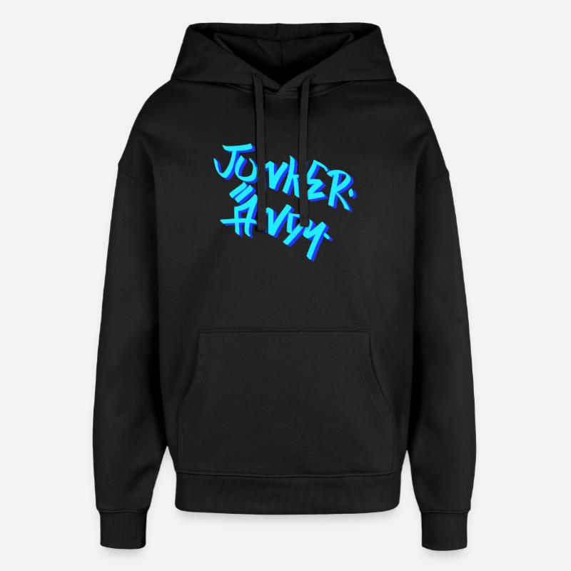Junker Andy - Sweat à capuche unisexe Stanley/Stella Oversized - noir