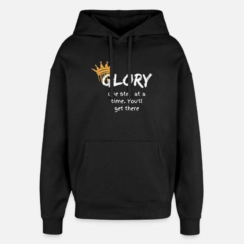 Glory - Sweat à capuche unisexe Stanley/Stella Oversized - noir