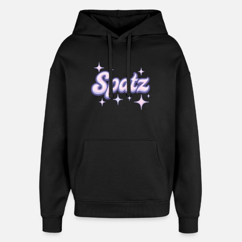 Spatz / Y2K Design - Sweat à capuche unisexe Stanley/Stella Oversized - noir