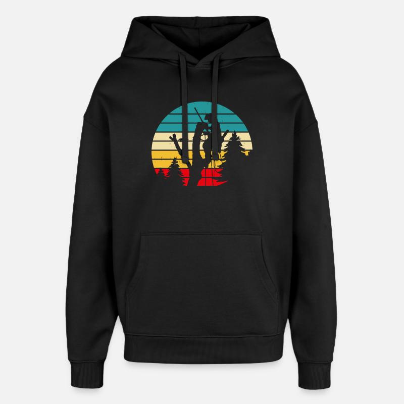 Cadeau drôle de menuisier - Sweat à capuche unisexe Stanley/Stella Oversized - noir