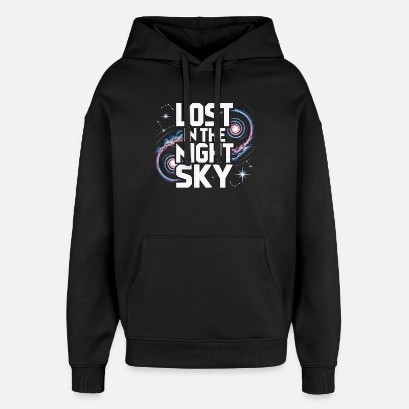 Astronomer Galaxy Outerspace Universe Astronomy - Oversized Unisex Hoodie by Stanley/Stella - black