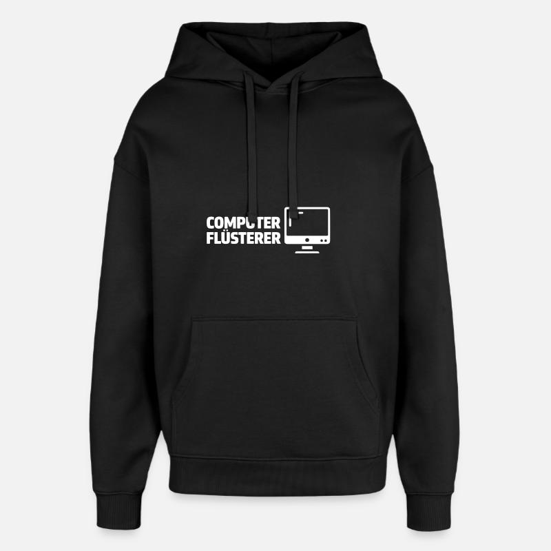 Chuchoteur d’ordinateurs - Sweat à capuche unisexe Stanley/Stella Oversized - noir