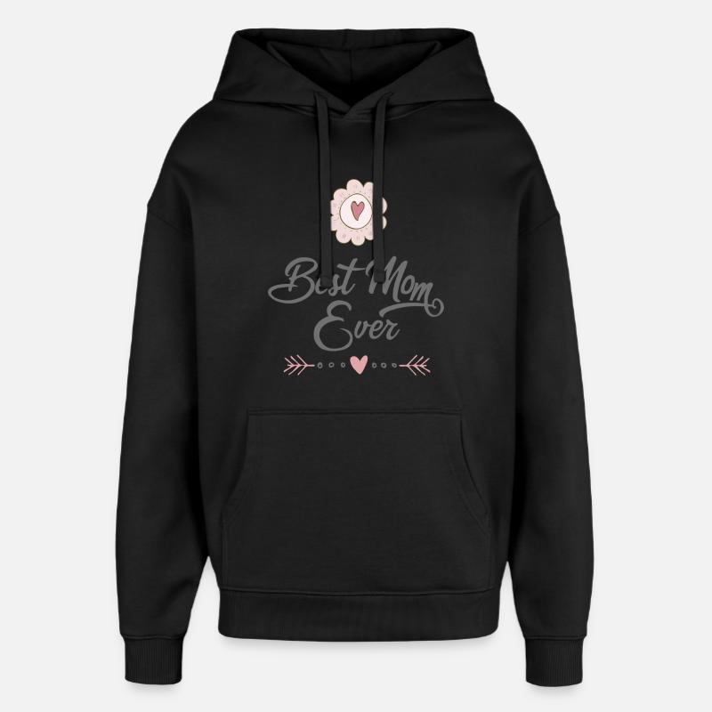 mère - Sweat à capuche unisexe Stanley/Stella Oversized - noir