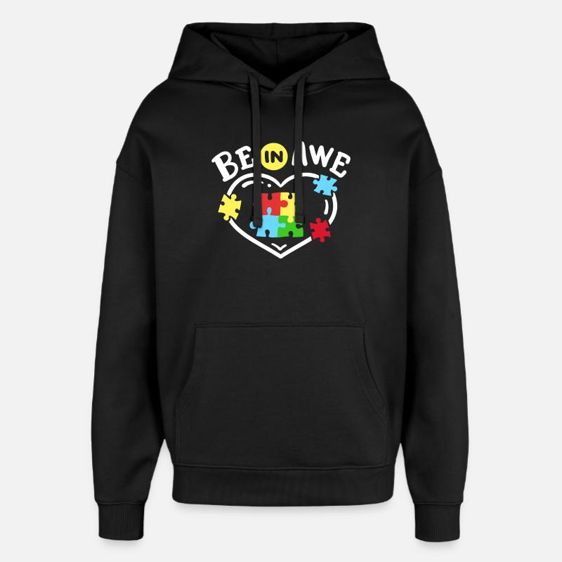 Autismus Bewusstsein - Oversized Unisex Hoodie von Stanley/Stella - Schwarz