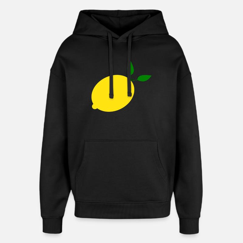 Lemon Lime Lime - Oversized Unisex Hoodie by Stanley/Stella - black