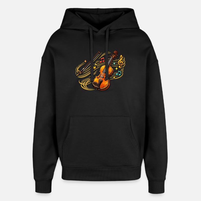Violon à chevilles sonores - Sweat à capuche unisexe Stanley/Stella Oversized - noir