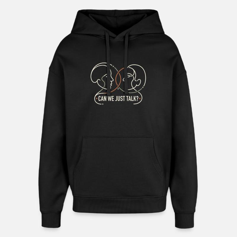 Contre la division - Sweat à capuche unisexe Stanley/Stella Oversized - noir