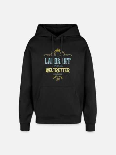 Laborant Weltretter - Oversized Unisex Hoodie von Stanley/Stella - Schwarz