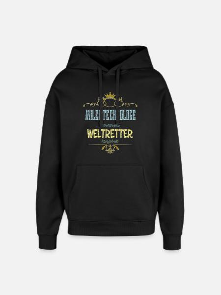 Milchtechnologe Weltretter - Oversized Unisex Hoodie von Stanley/Stella - Schwarz