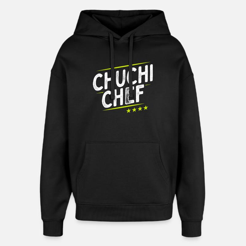 Küchenchef - Chuchi Chef - Schweizerdeutsch - Oversized Unisex Hoodie von Stanley/Stella - Schwarz