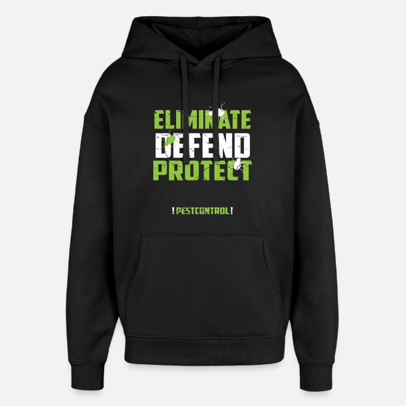 Exterminator - Oversized Unisex Hoodie by Stanley/Stella - black