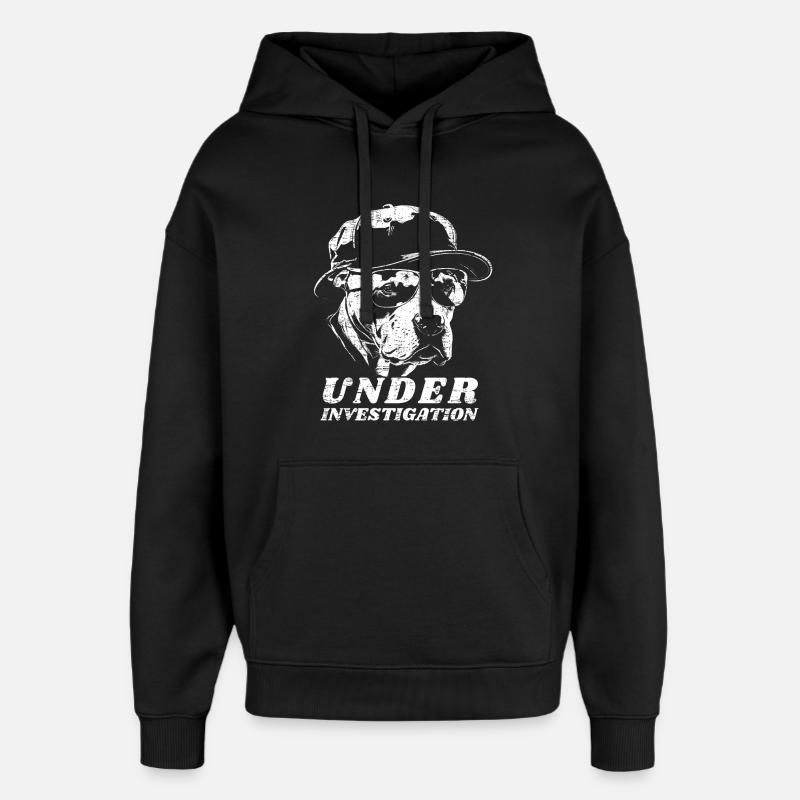 Pitbull - Under Investigation - Sweat à capuche unisexe Stanley/Stella Oversized - noir