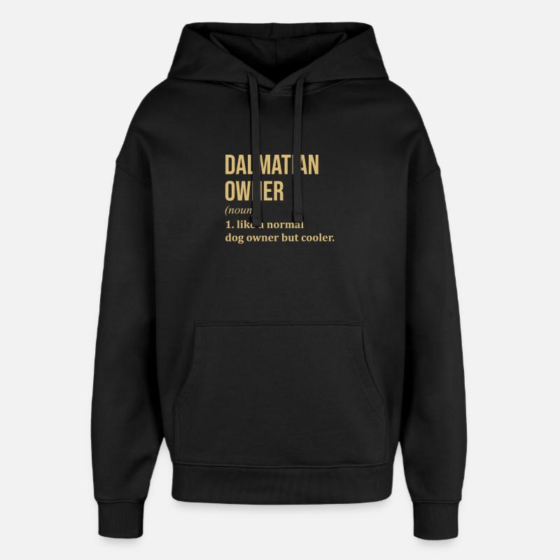 Dalmate - Sweat à capuche unisexe Stanley/Stella Oversized - noir