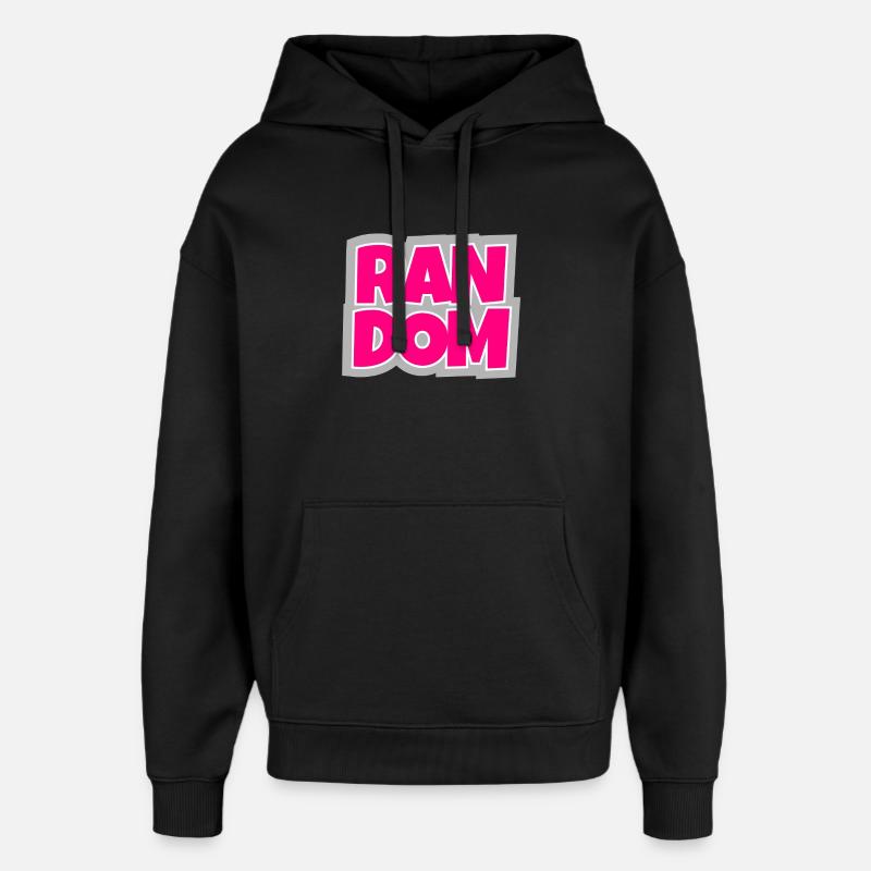 Random - chaotisch und absolut trendy. - Oversized Unisex Hoodie von Stanley/Stella - Schwarz