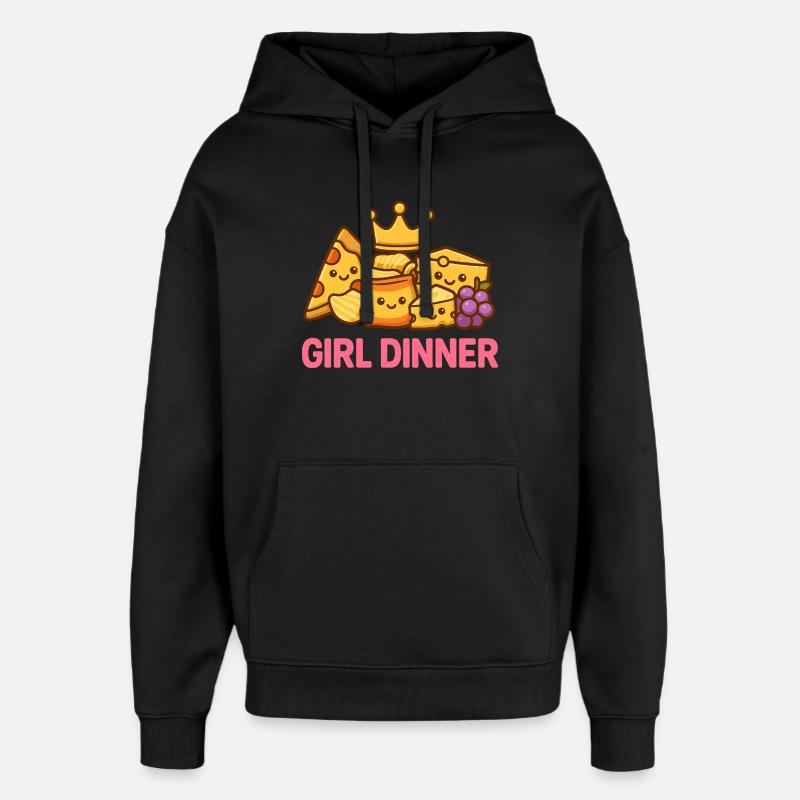 Dîner entre filles - Sweat à capuche unisexe Stanley/Stella Oversized - noir