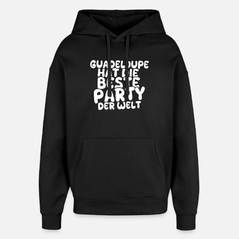 Cadeau pour la Guadeloupe - Sweat à capuche unisexe Stanley/Stella Oversized - noir