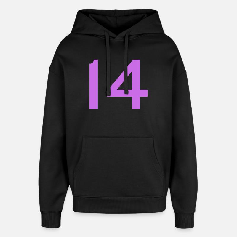 14 - Oversized Unisex Hoodie von Stanley/Stella - Schwarz