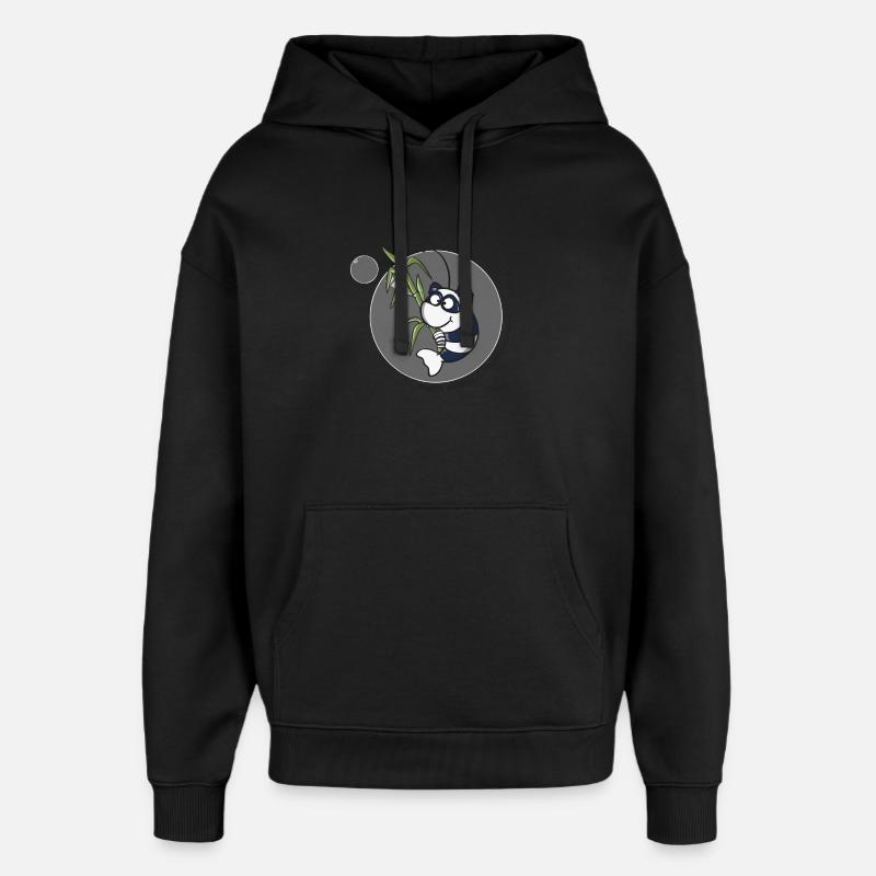 Panda Garnele - Oversized Unisex Hoodie von Stanley/Stella - Schwarz