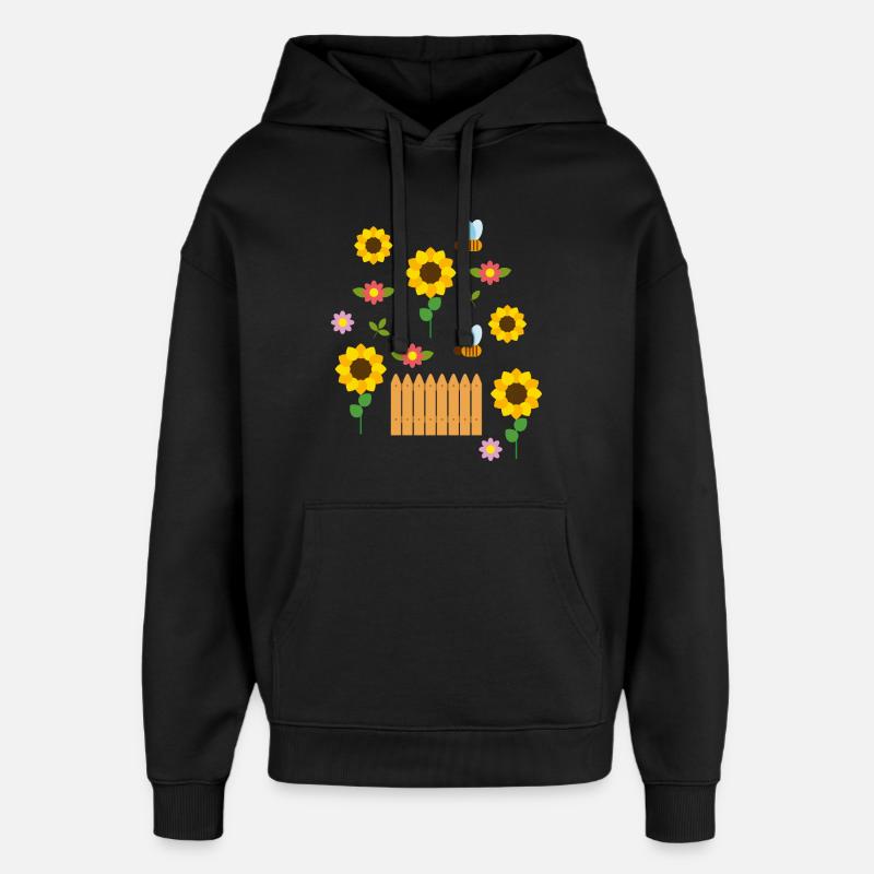 été - Sweat à capuche unisexe Stanley/Stella Oversized - noir
