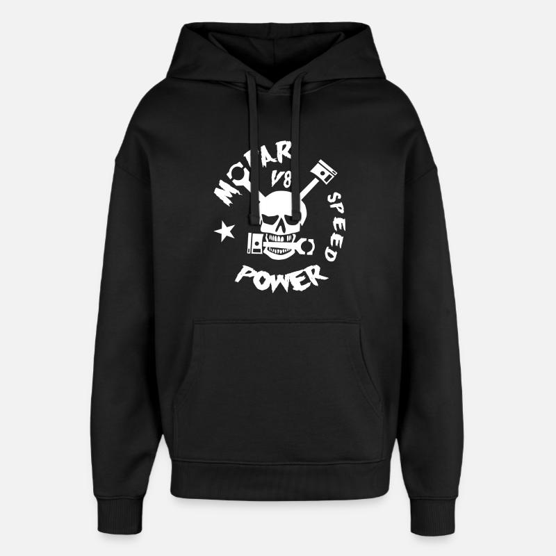 Puissance Mopar V8 - Sweat à capuche unisexe Stanley/Stella Oversized - noir