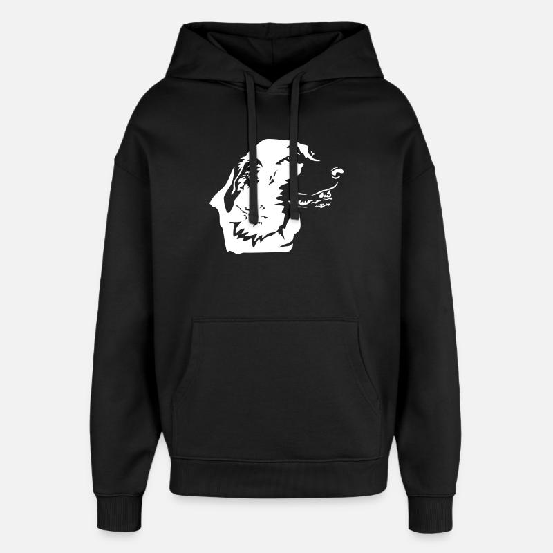Tête de Kangal « Black Edition » - Sweat à capuche unisexe Stanley/Stella Oversized - noir