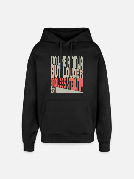 Like a ninja - Oversized Unisex Hoodie by Stanley/Stella - black