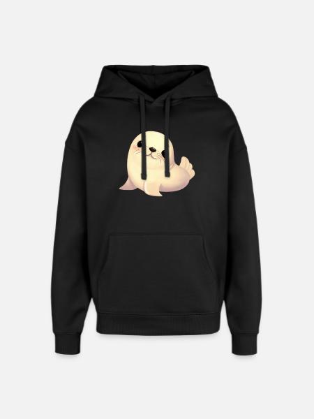 Phoque - Sweat à capuche unisexe Stanley/Stella Oversized - noir