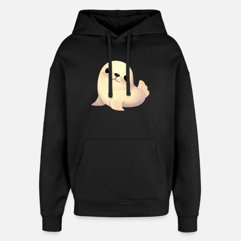 Phoque - Sweat à capuche unisexe Stanley/Stella Oversized - noir