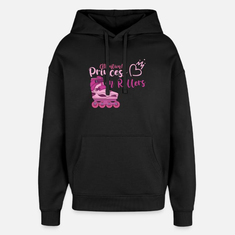 Inline Skates Rollerblades - Oversized Unisex Hoodie von Stanley/Stella - Schwarz