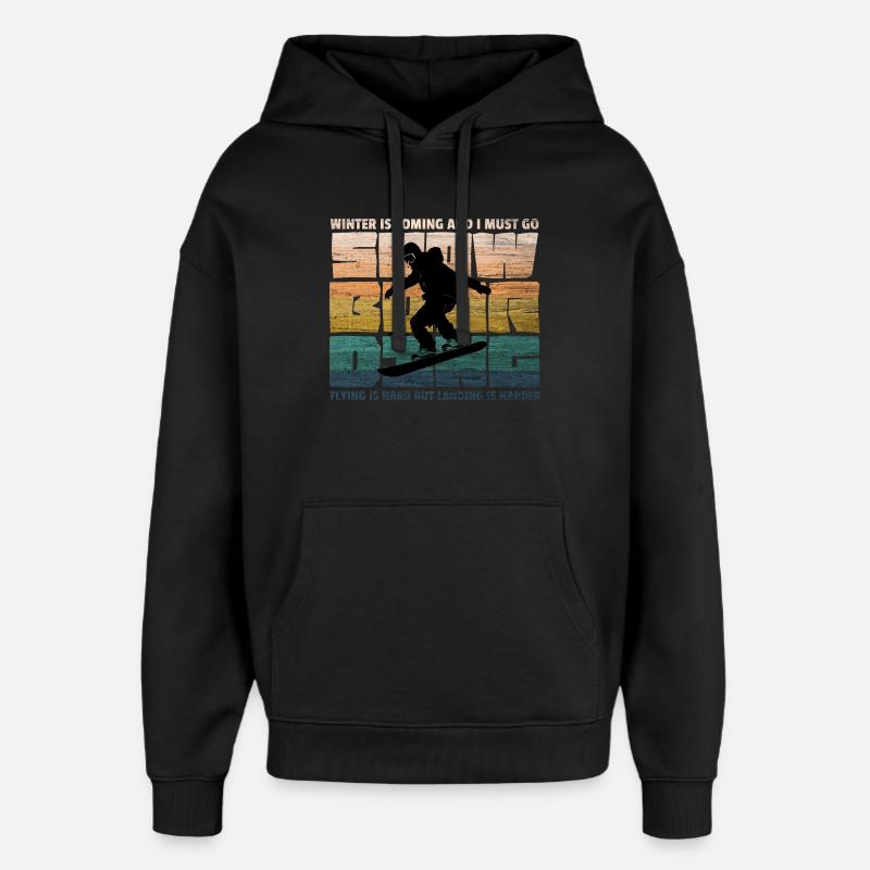 Snowboard Snowboarder Snowboarding - Oversized Unisex Hoodie von Stanley/Stella - Schwarz