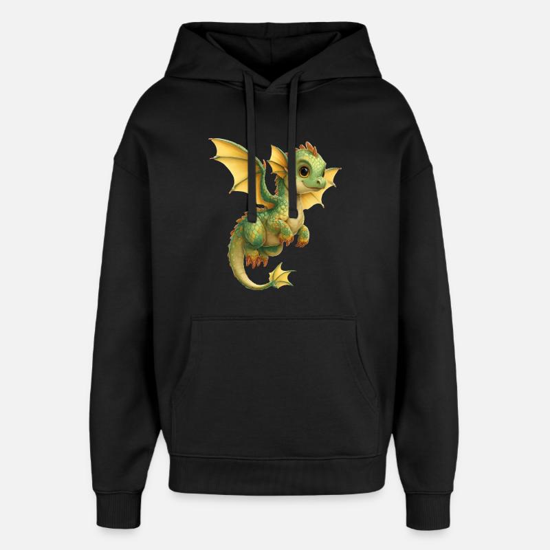 Dragon - Sweat à capuche unisexe Stanley/Stella Oversized - noir